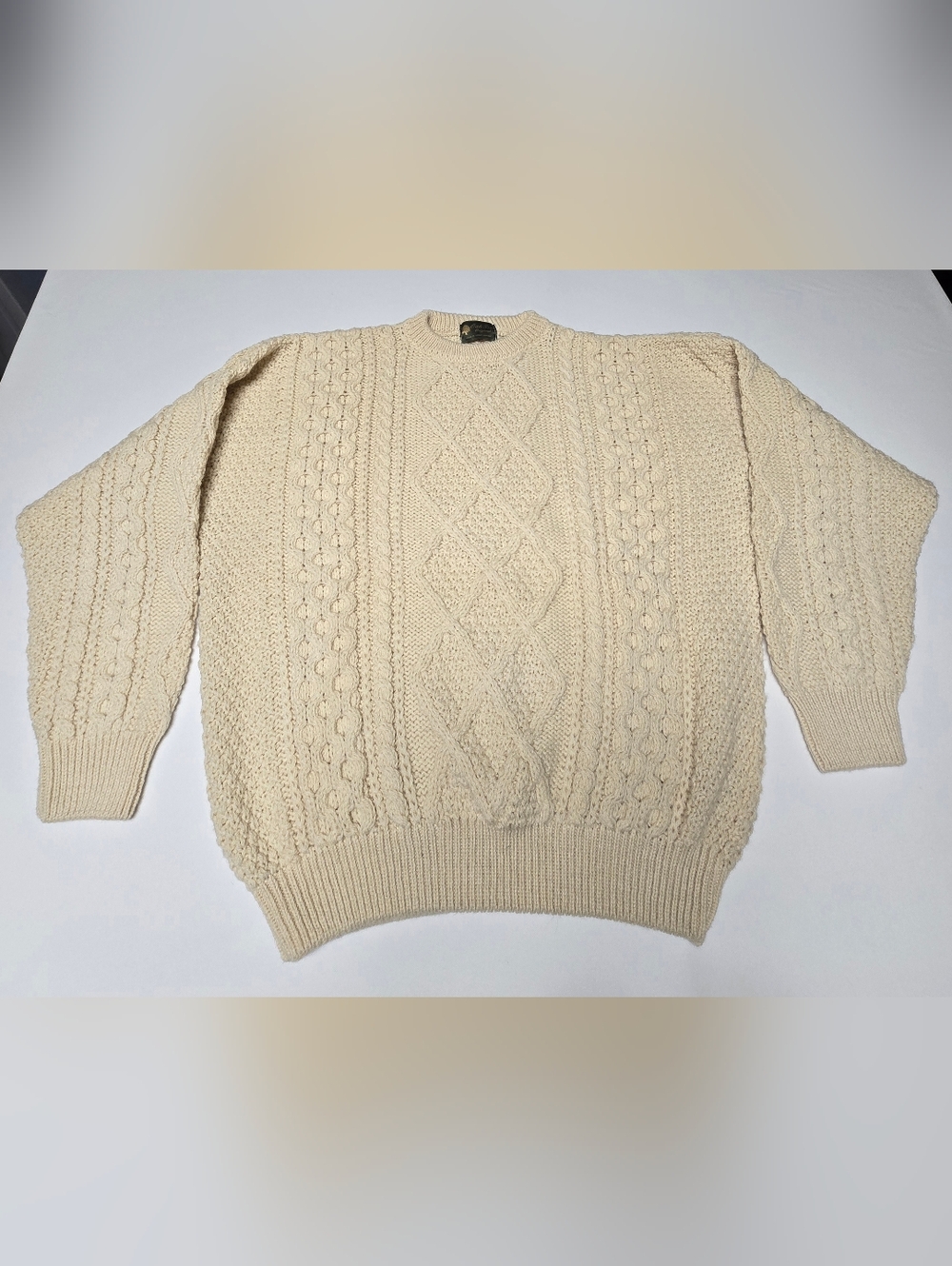 Cream Cable Knit Sweater